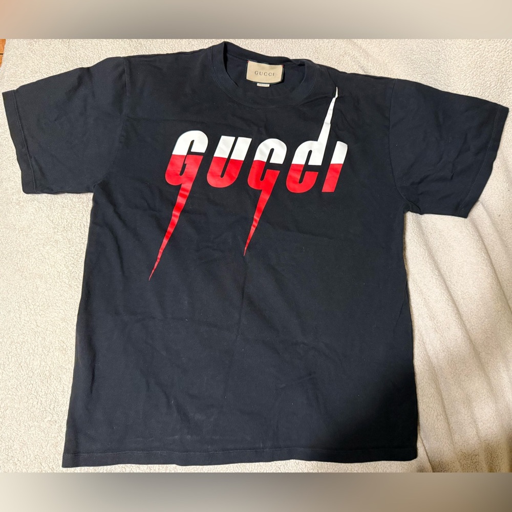 Authentic Gucci Blade Print T-shirt